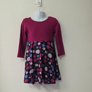 Charming Kids Polka Dot Dress - Pink and Blue